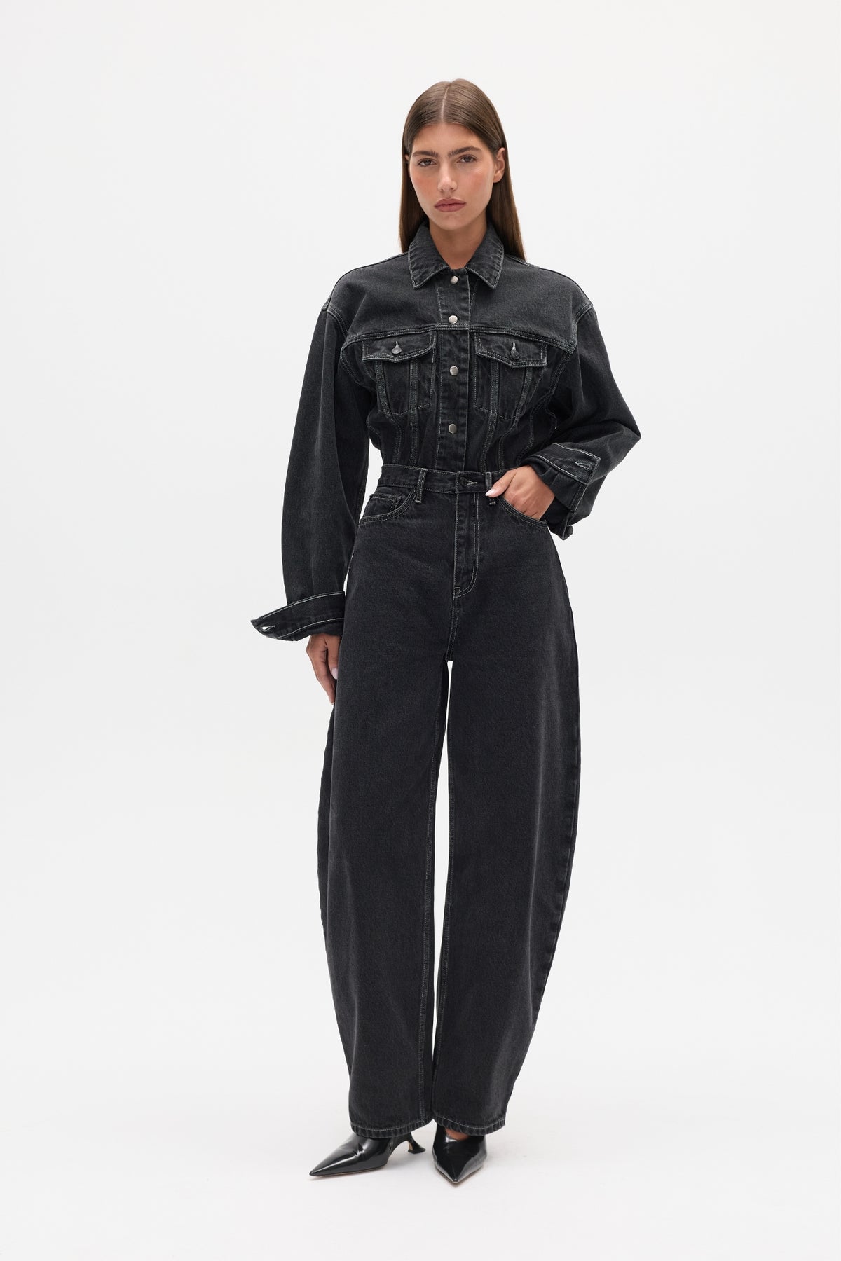 WILLA DENIM JEAN - SMOKE BLACK