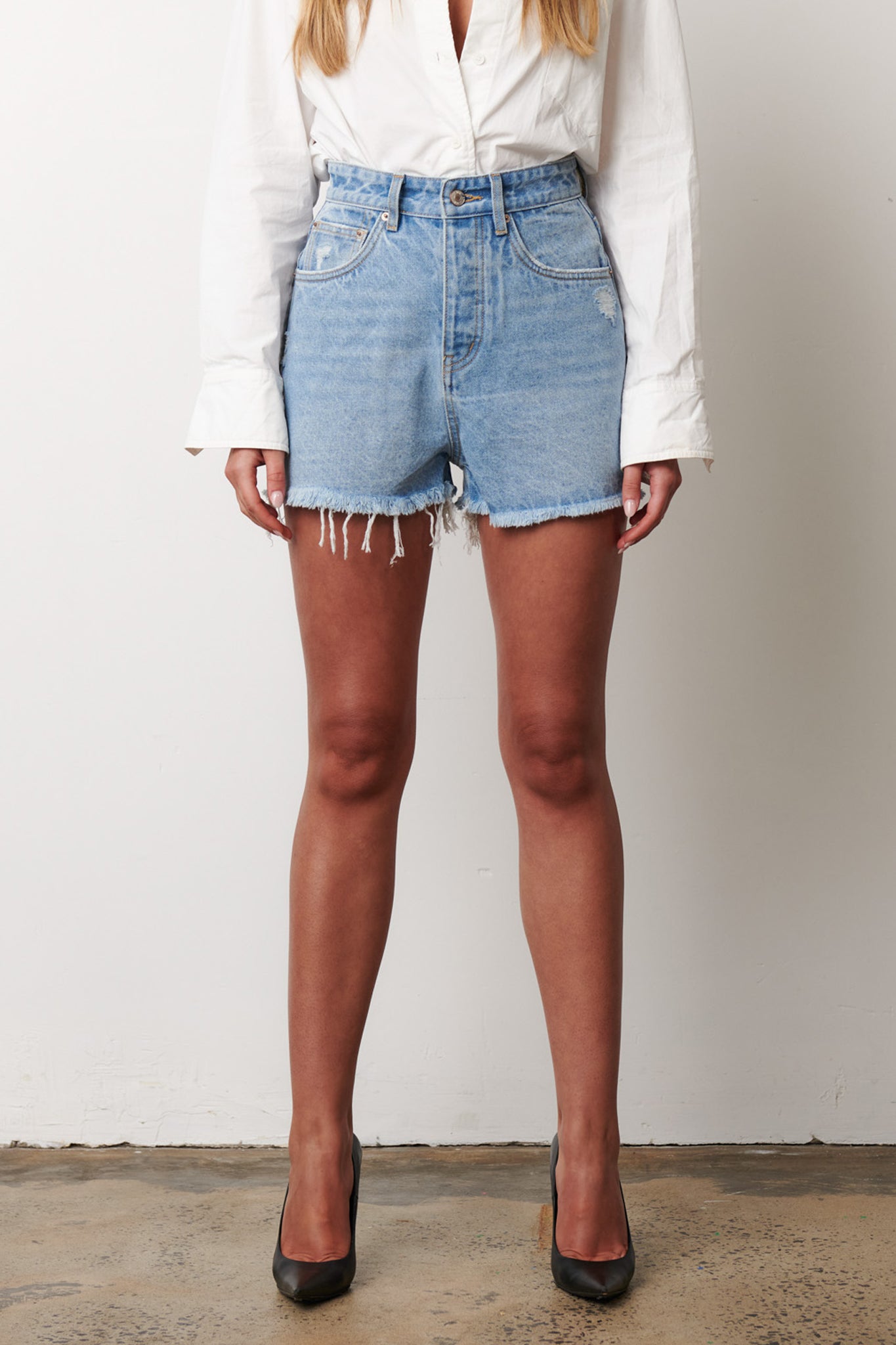 A brand denim shorts outlet