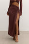 ADRIANA SKIRT - CHOCOLATE