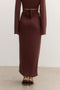 ADRIANA SKIRT - CHOCOLATE