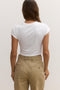 COREY CROPPED T-SHIRT - WHITE