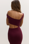 ELARA MIDI DRESS - PLUM