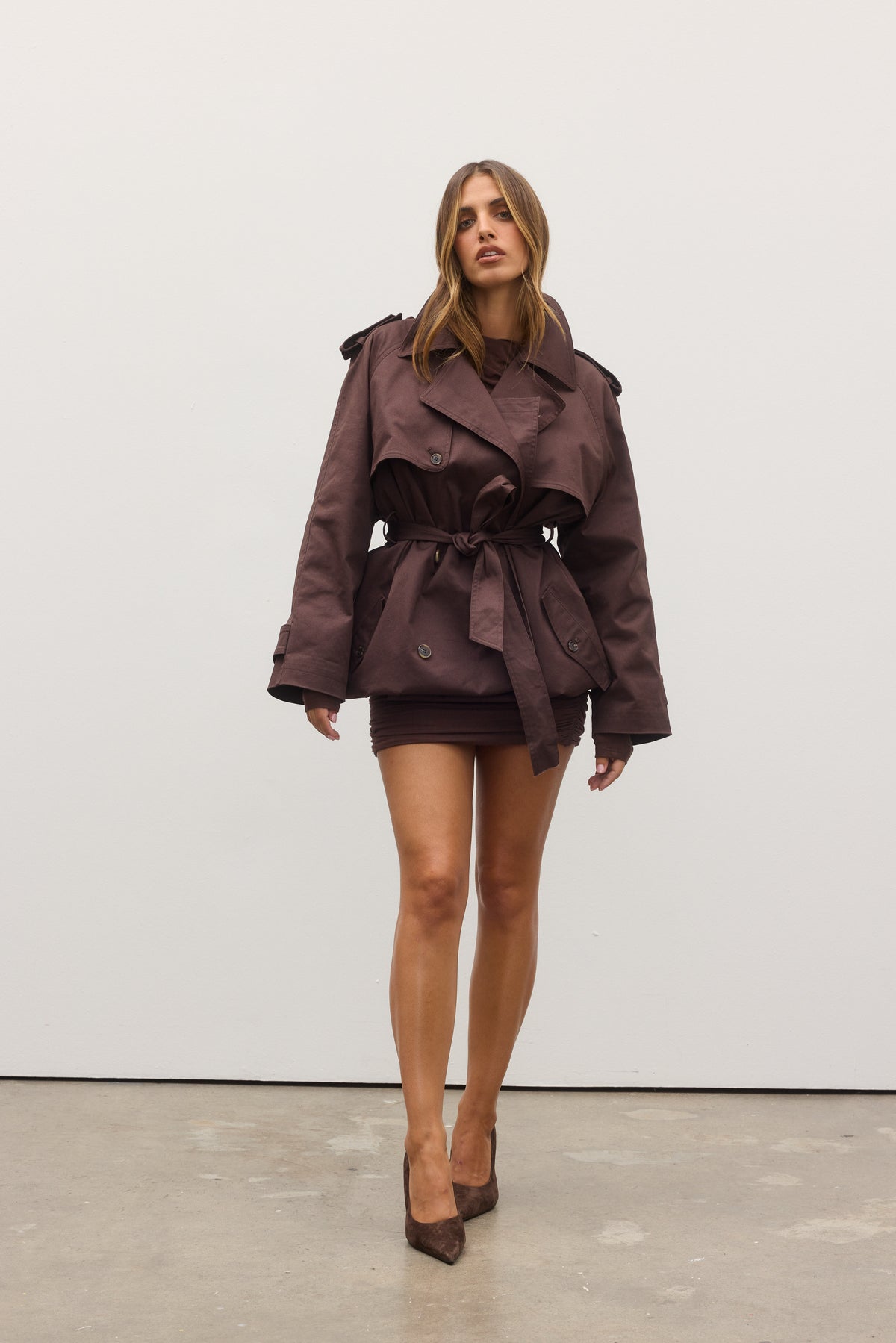 REECE TRENCH COAT - ESPRESSO