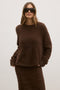 JUNIE KNIT SWEATER - CHOCOLATE