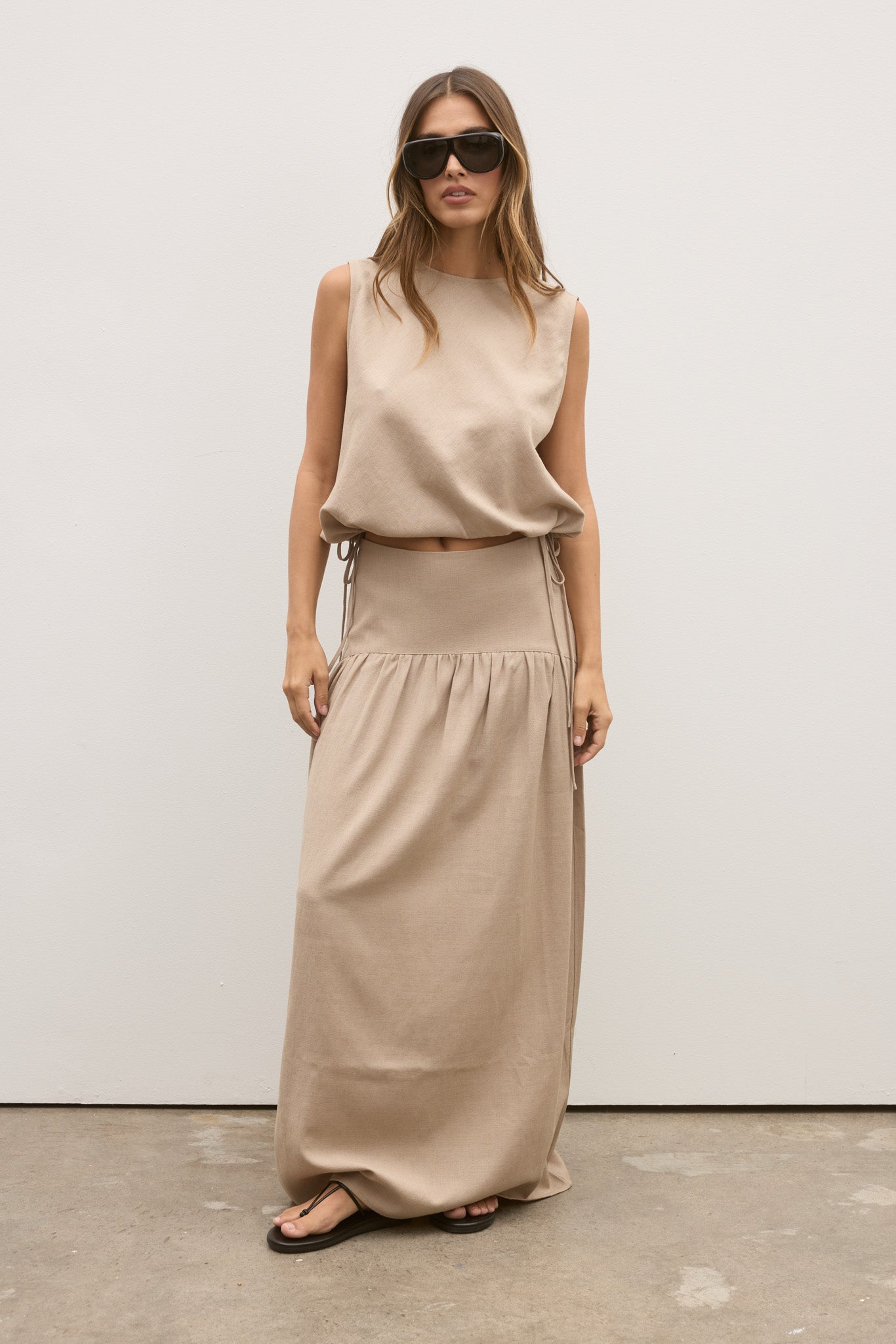 DELPHINE SKIRT - NUDE