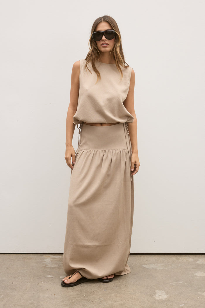 DELPHINE SKIRT - NUDE