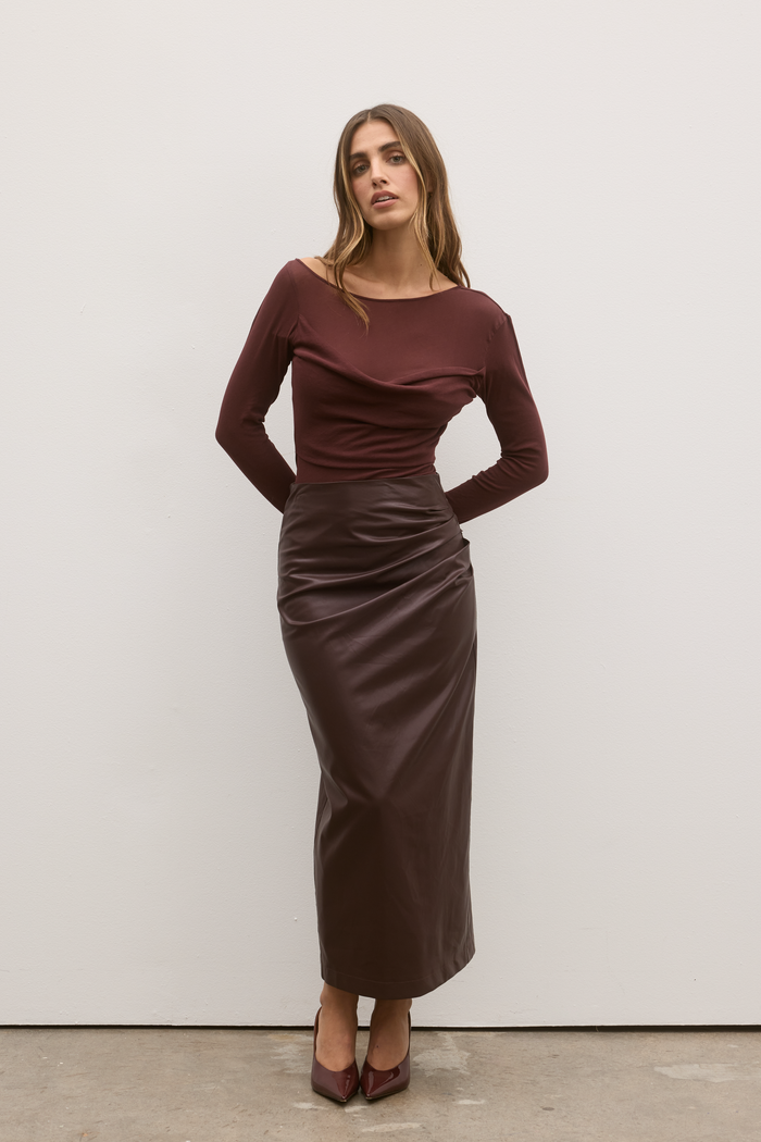 KALI SKIRT - PLUM