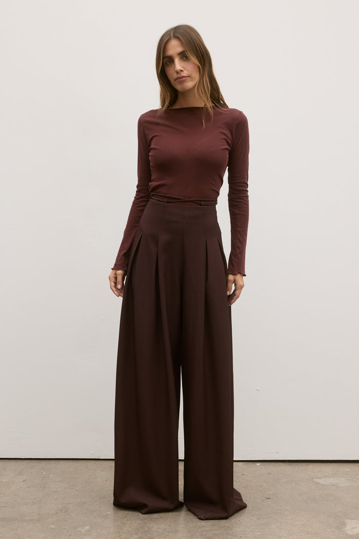 LINCOLN PANT - BURGUNDY