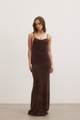 HUXLEY KNIT DRESS - CHOCOLATE