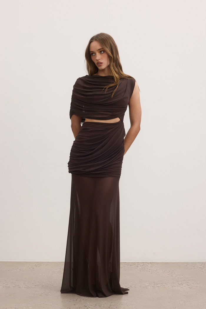 ALBA TWO PIECE DRESS - ASH