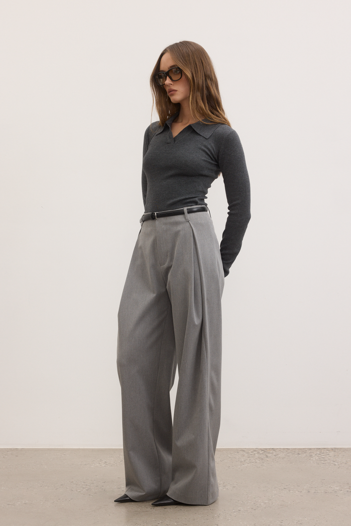 CHELSEA PANT - MOUSE