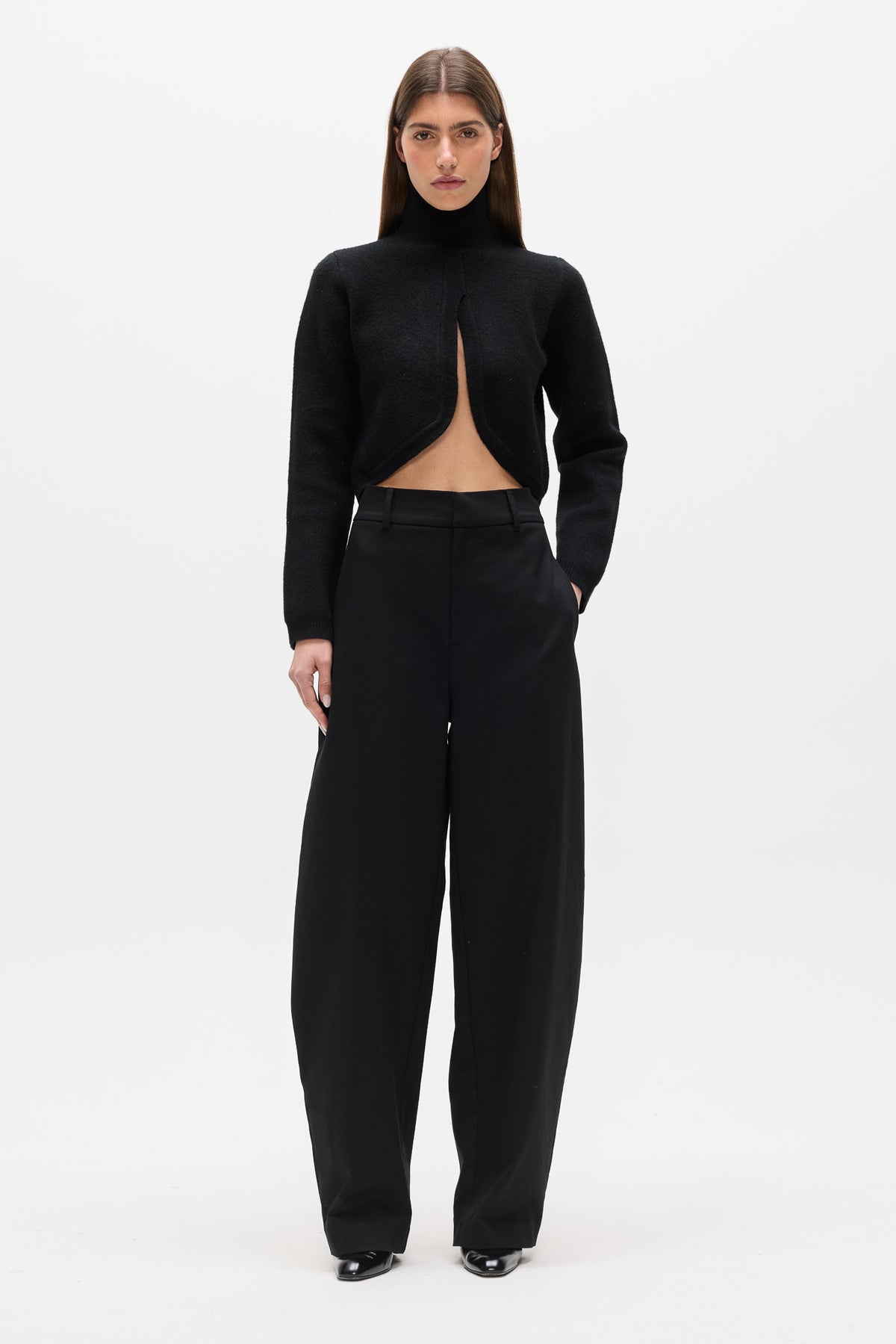 CLEMENT KNIT TOP - BLACK