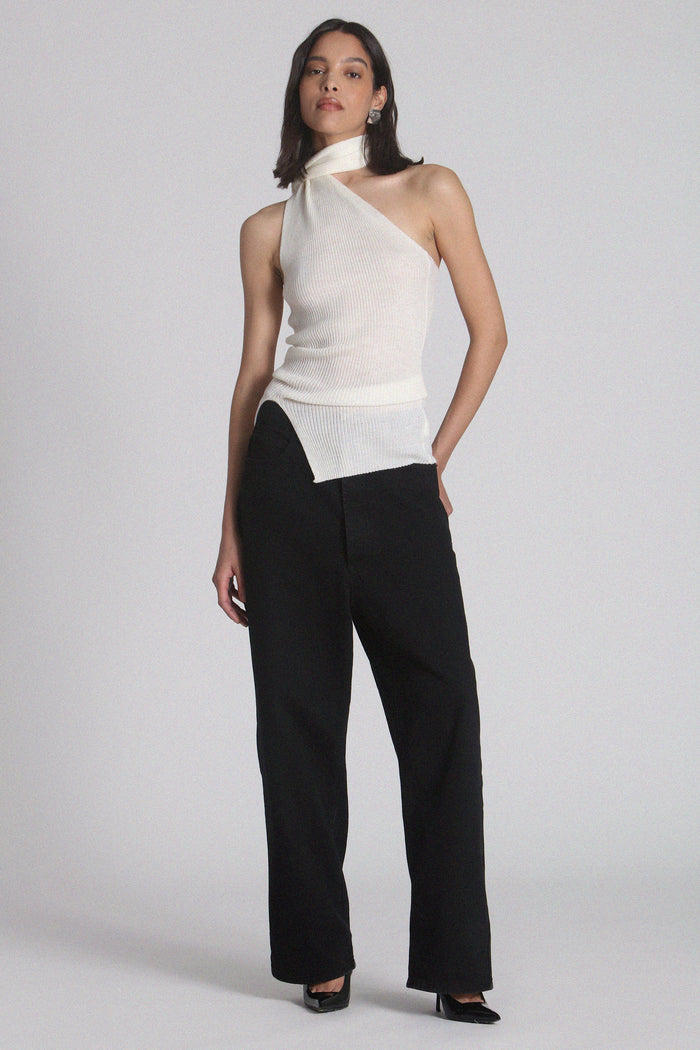 BARCLAY KNIT TOP - IVORY