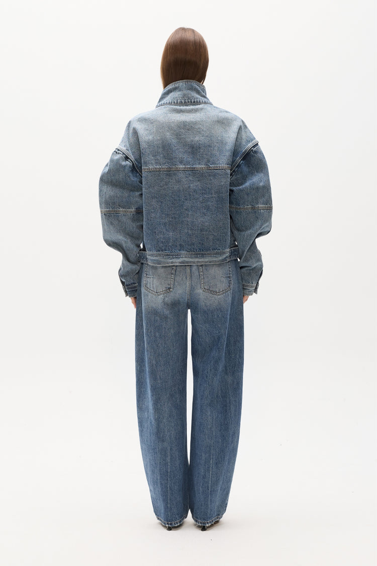 LOREN DENIM JACKET - ASH TIDE