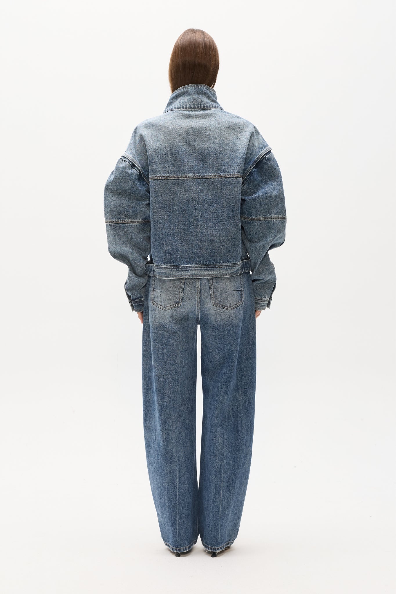 LOREN DENIM JACKET - ASH TIDE