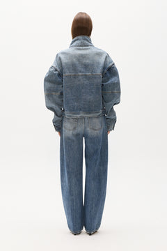 LOREN DENIM JACKET - ASH TIDE