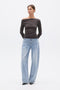 VALLA TOP - CHARCOAL