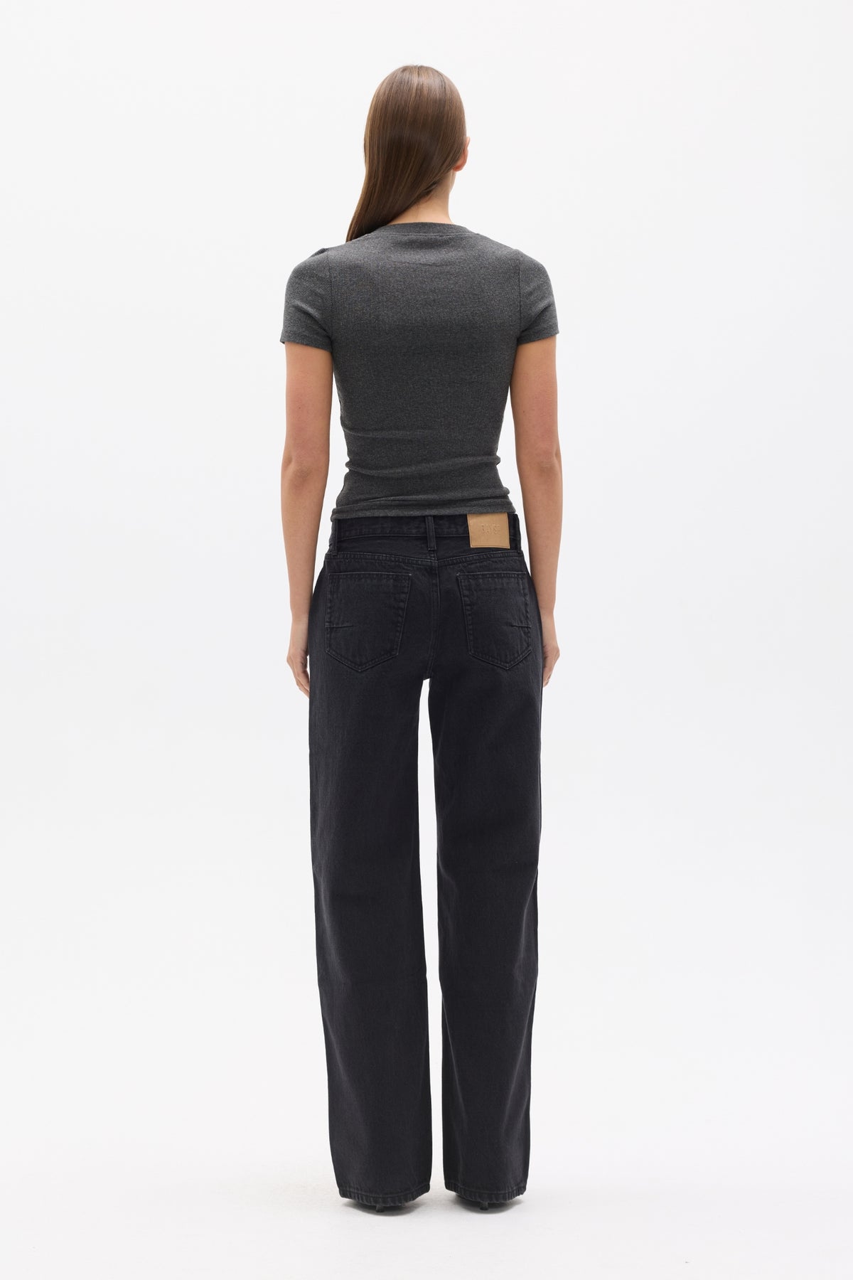 OCEANE TOP - DARK HEATHER GREY
