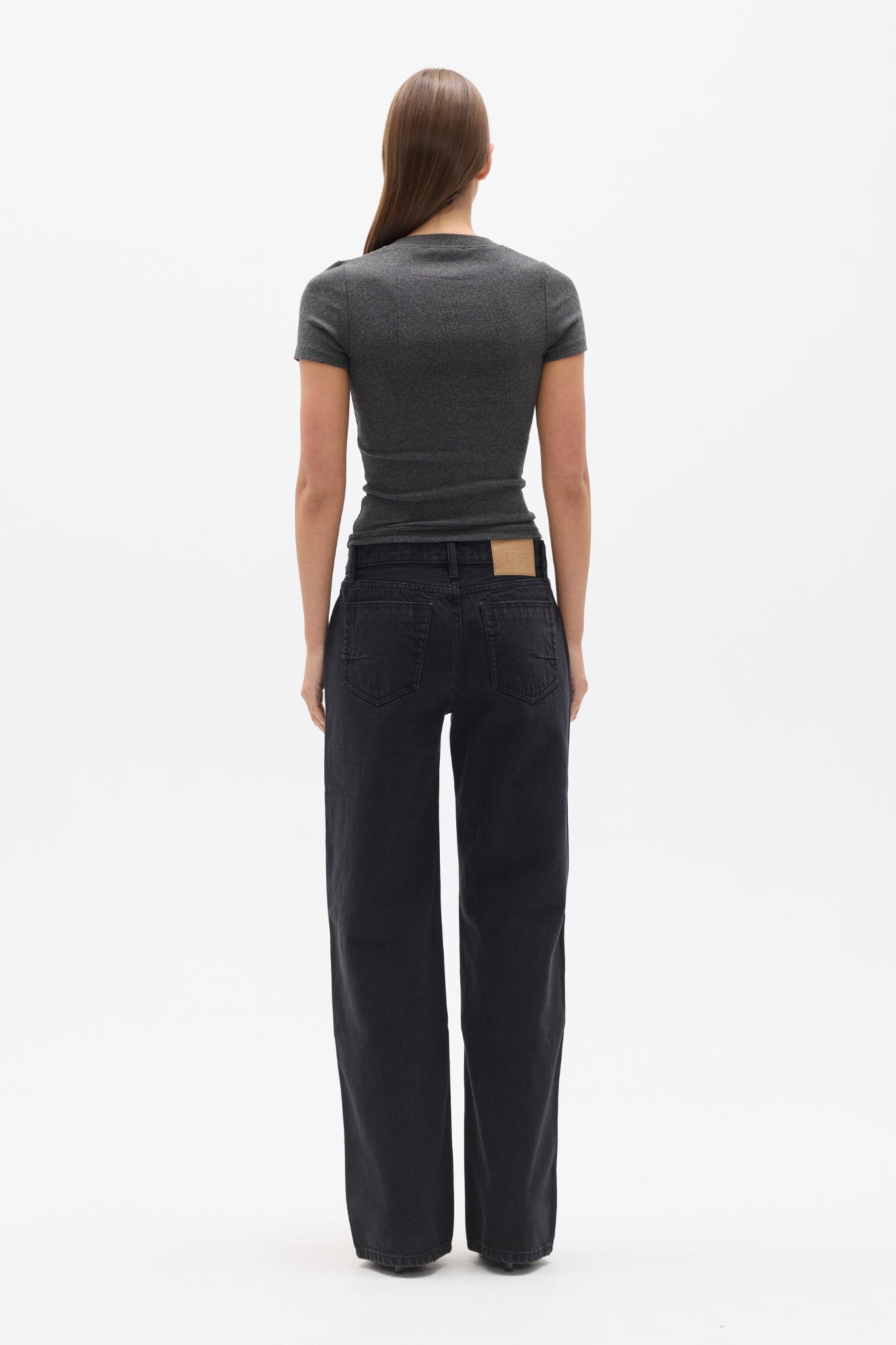OCEANE TOP - DARK HEATHER GREY