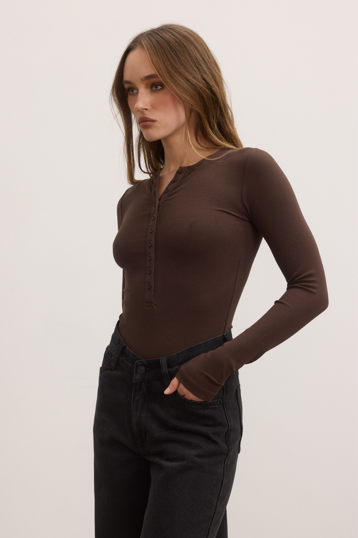 LARA BODYSUIT - ESPRESSO