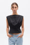 SHELLY TOP - BLACK