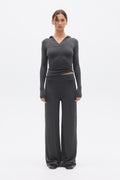 MEREDITH PANT - DARK HEATHER GREY