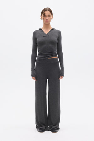 MEREDITH PANT - DARK HEATHER GREY
