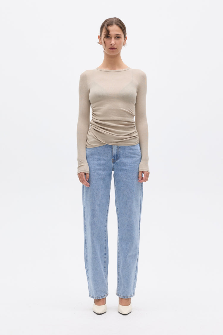 KYLA TOP - ALMOND