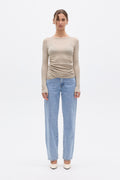 KYLA TOP - ALMOND