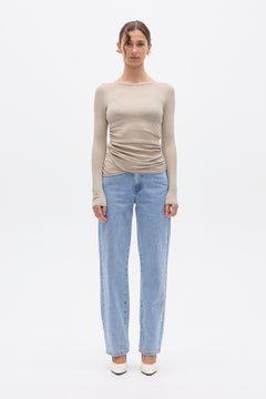 KYLA TOP - ALMOND