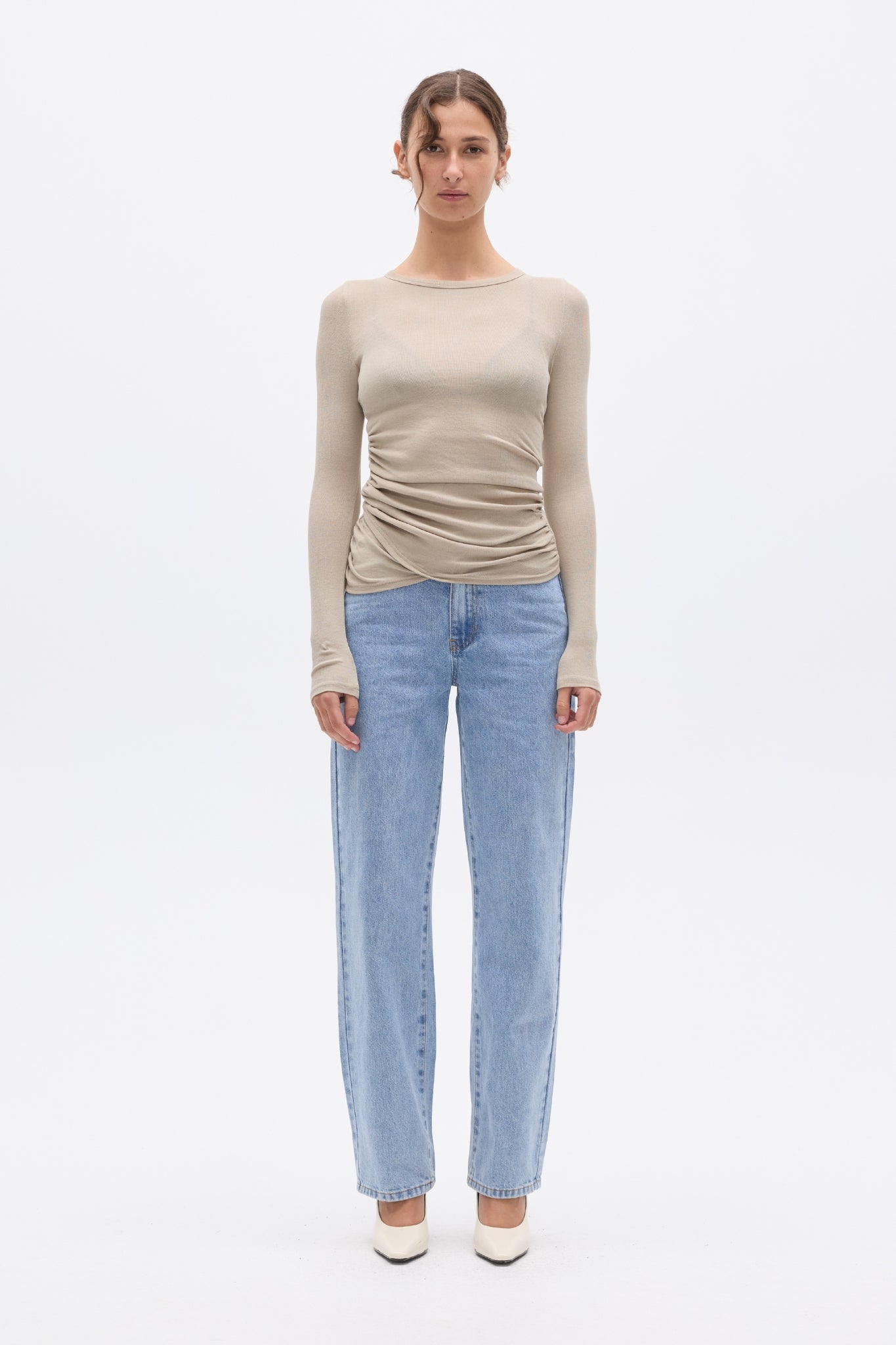 KYLA TOP - ALMOND