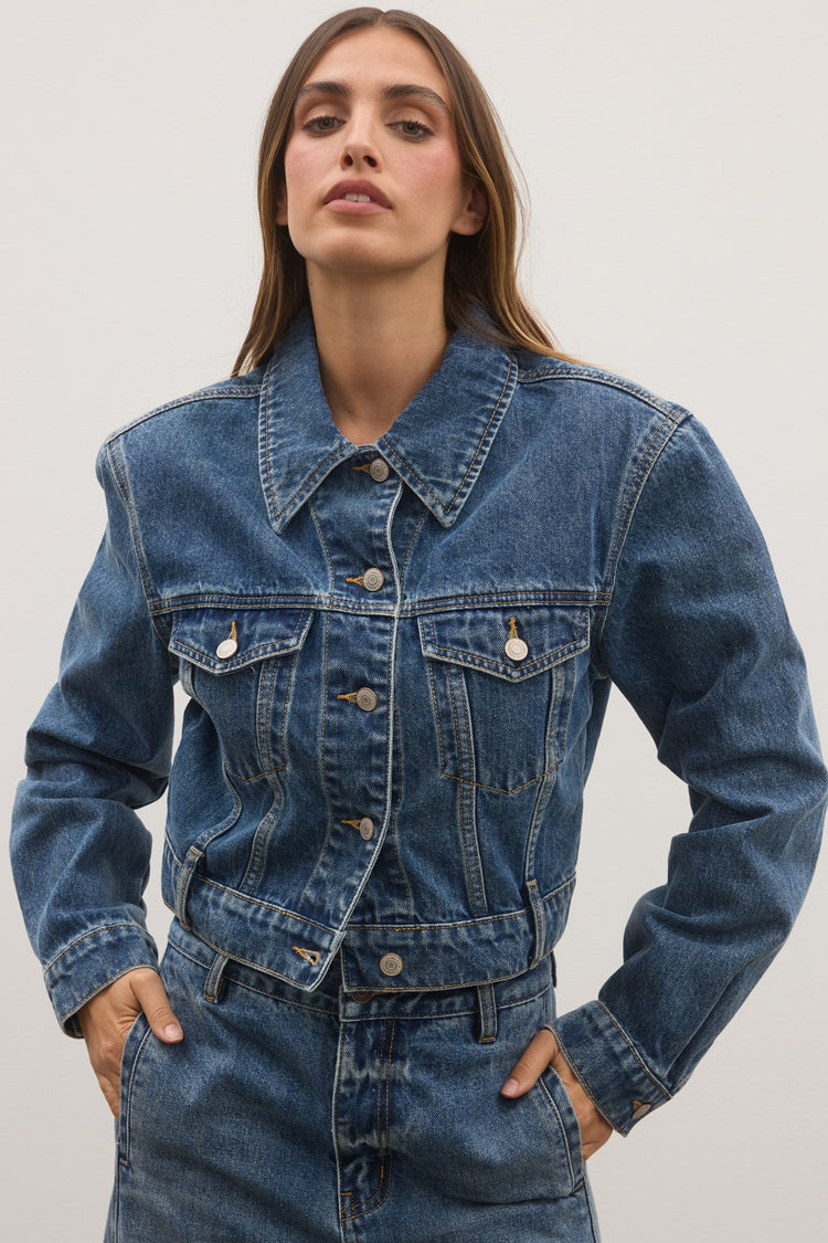 WINSLOW DENIM JACKET - ASH TIDE