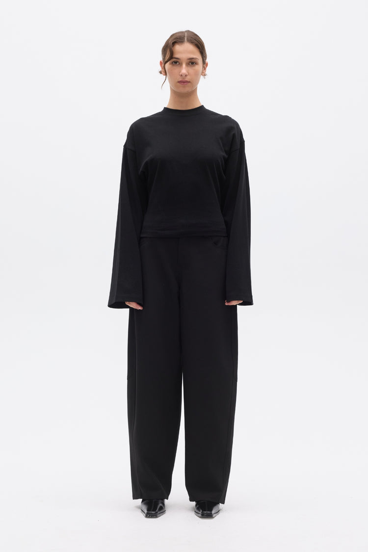 LEX LONG SLEEVE T-SHIRT - BLACK