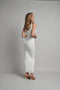TAMEEKA MIDI DRESS - WHITE