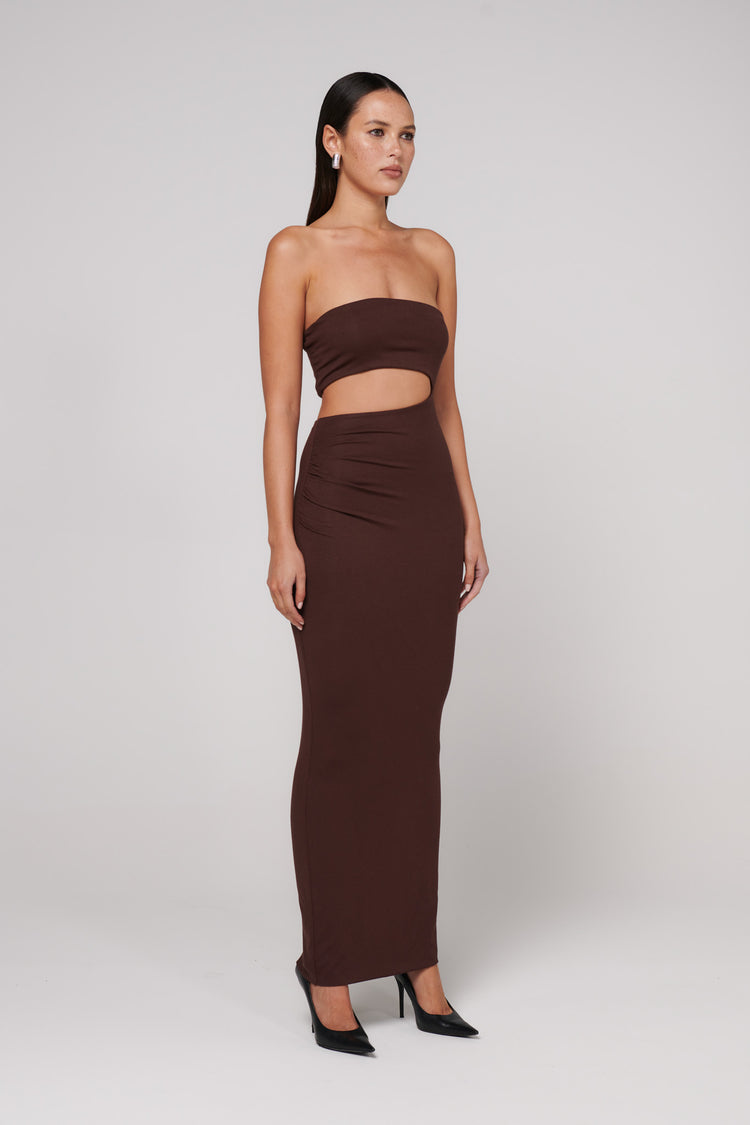 IZARA SHAYE MIDI - CHOCOLATE