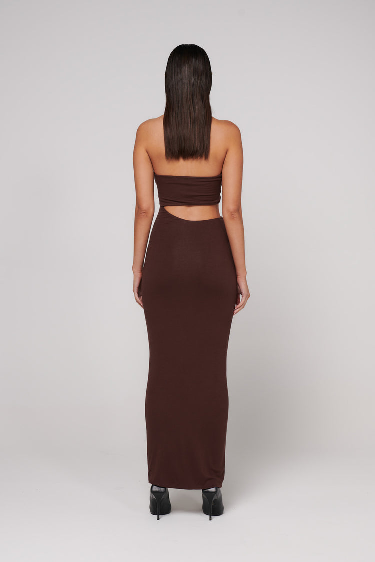 IZARA SHAYE MIDI - CHOCOLATE