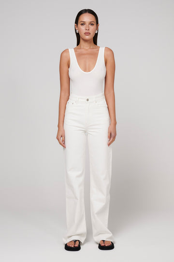 LENNON DENIM - WHITE