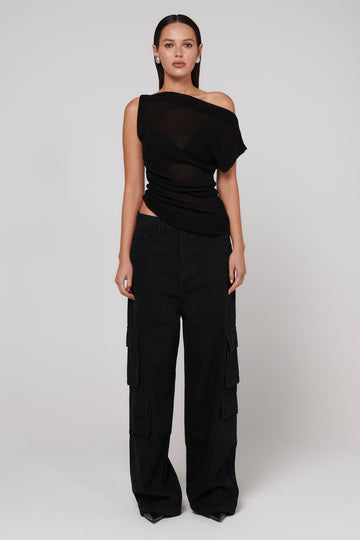 AMAYA TOP - BLACK