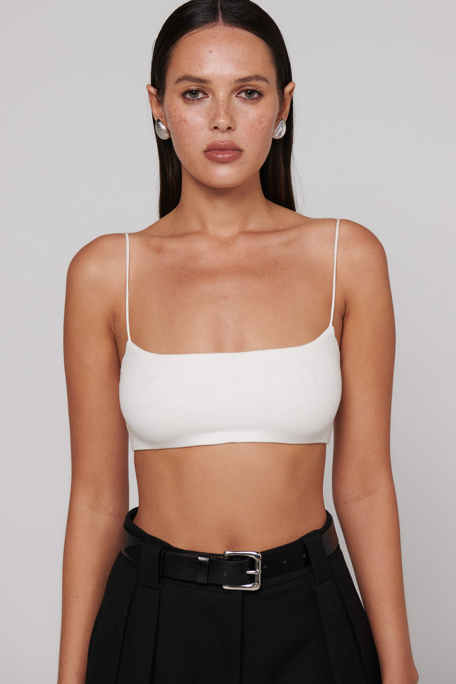 AURA CROP TOP - WHITE