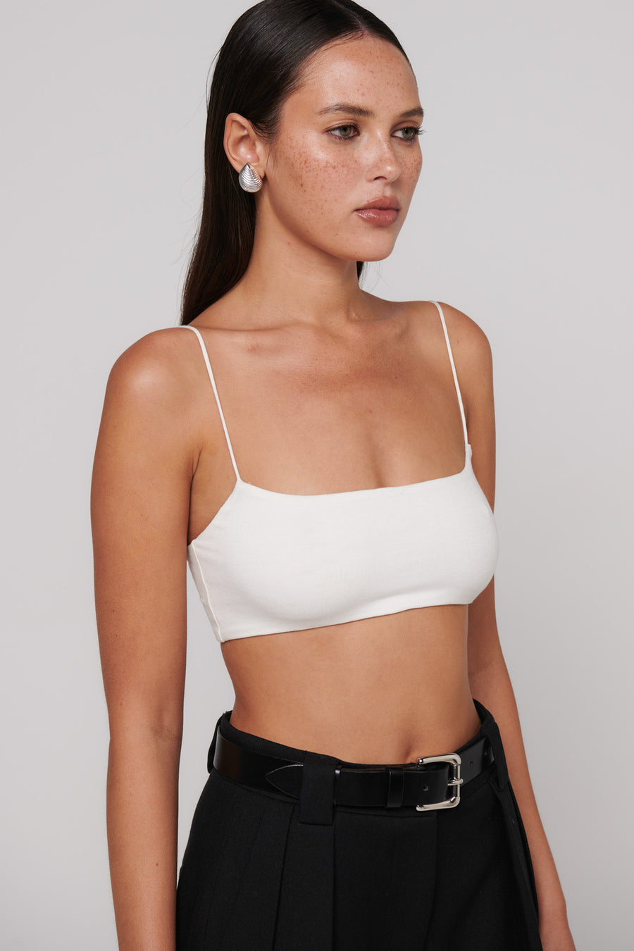 AURA CROP TOP - WHITE