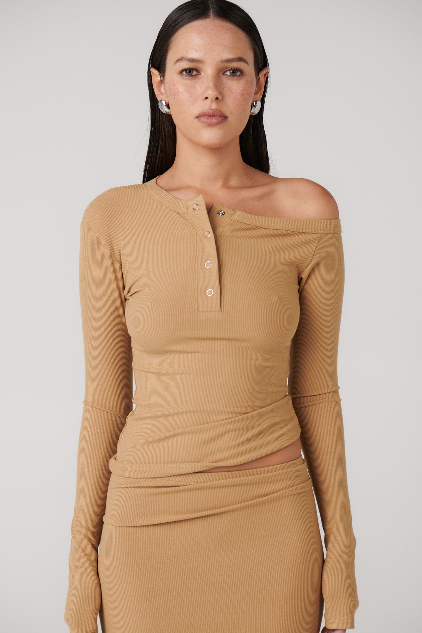 ZINNIA TOP - SEPIA