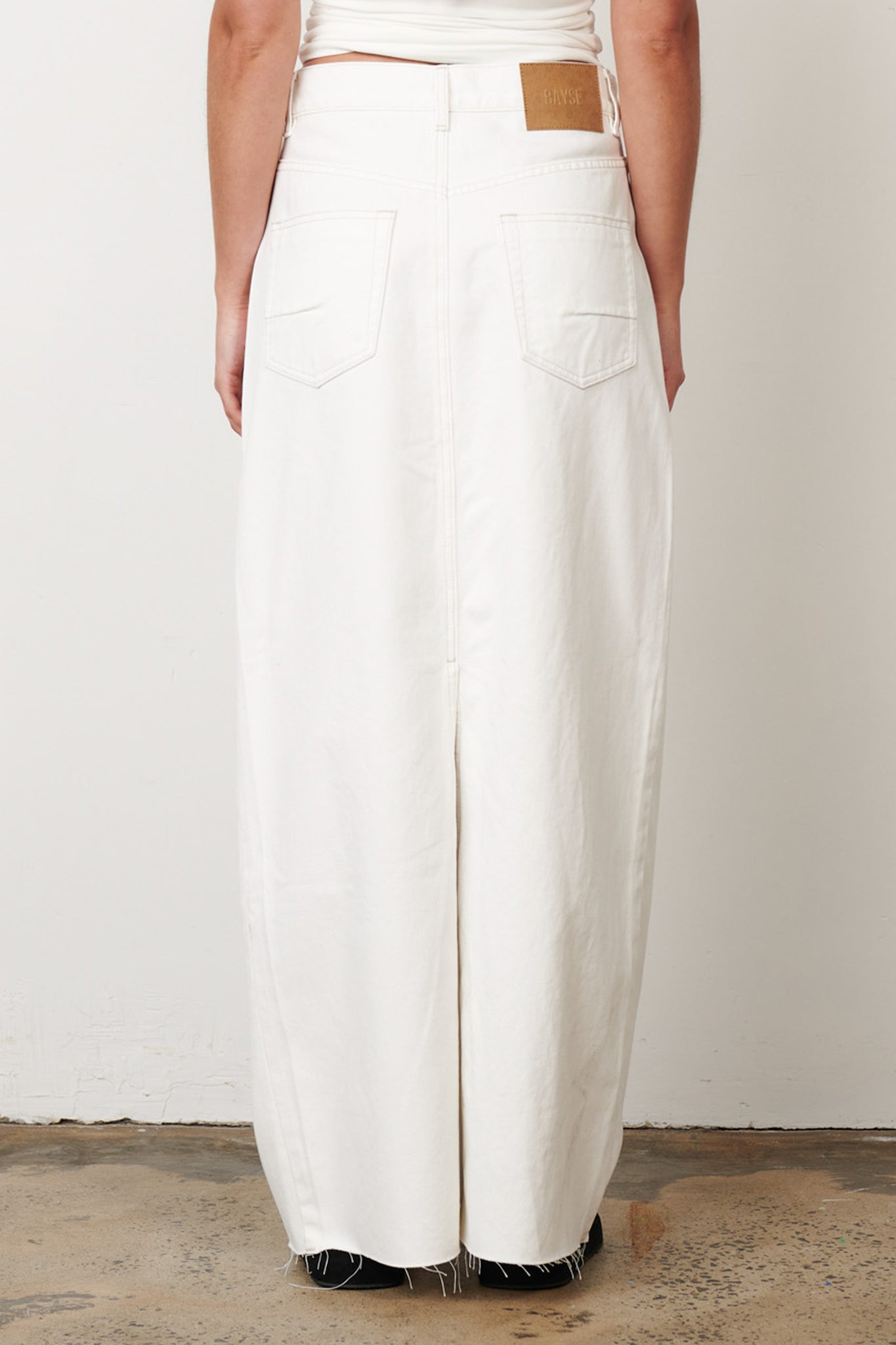 HUDSON MAXI SKIRT - GEISHA WHITE