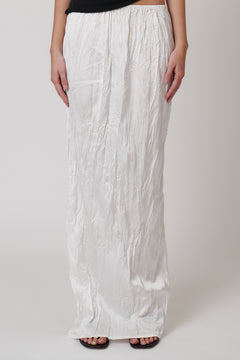 River Split Maxi Skirt in Ivory, view 4, Bayse Brand