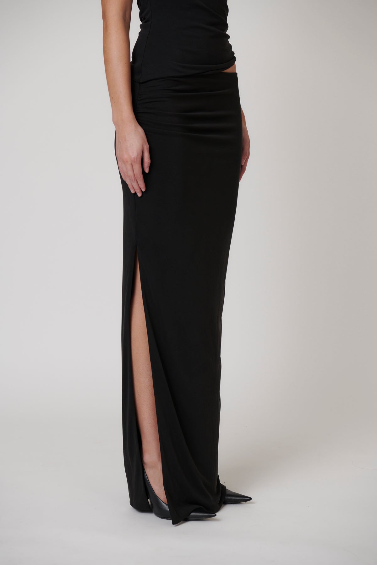 MAIA MAXI SKIRT - BLACK