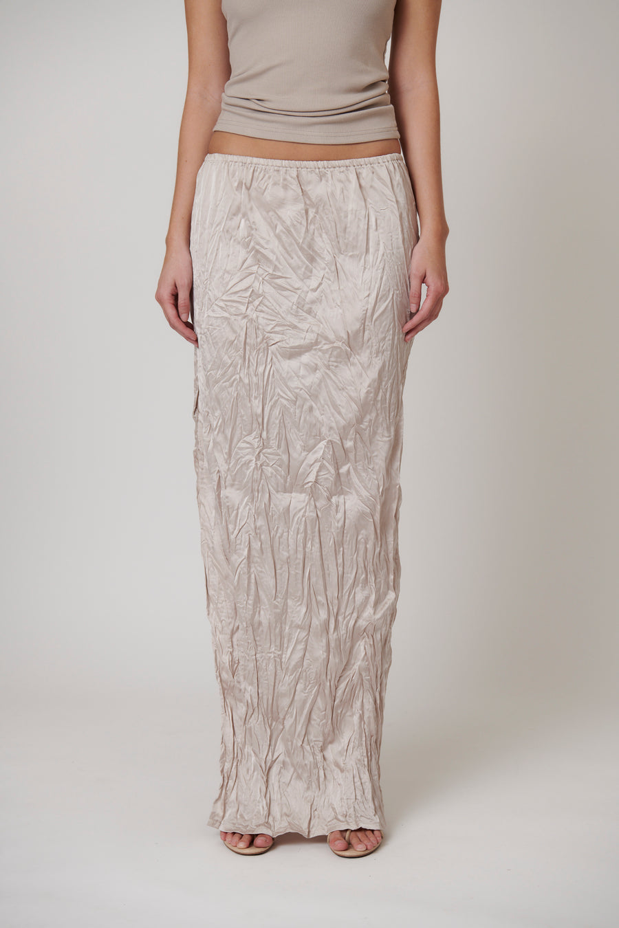 RIVER MAXI SKIRT - OYSTER