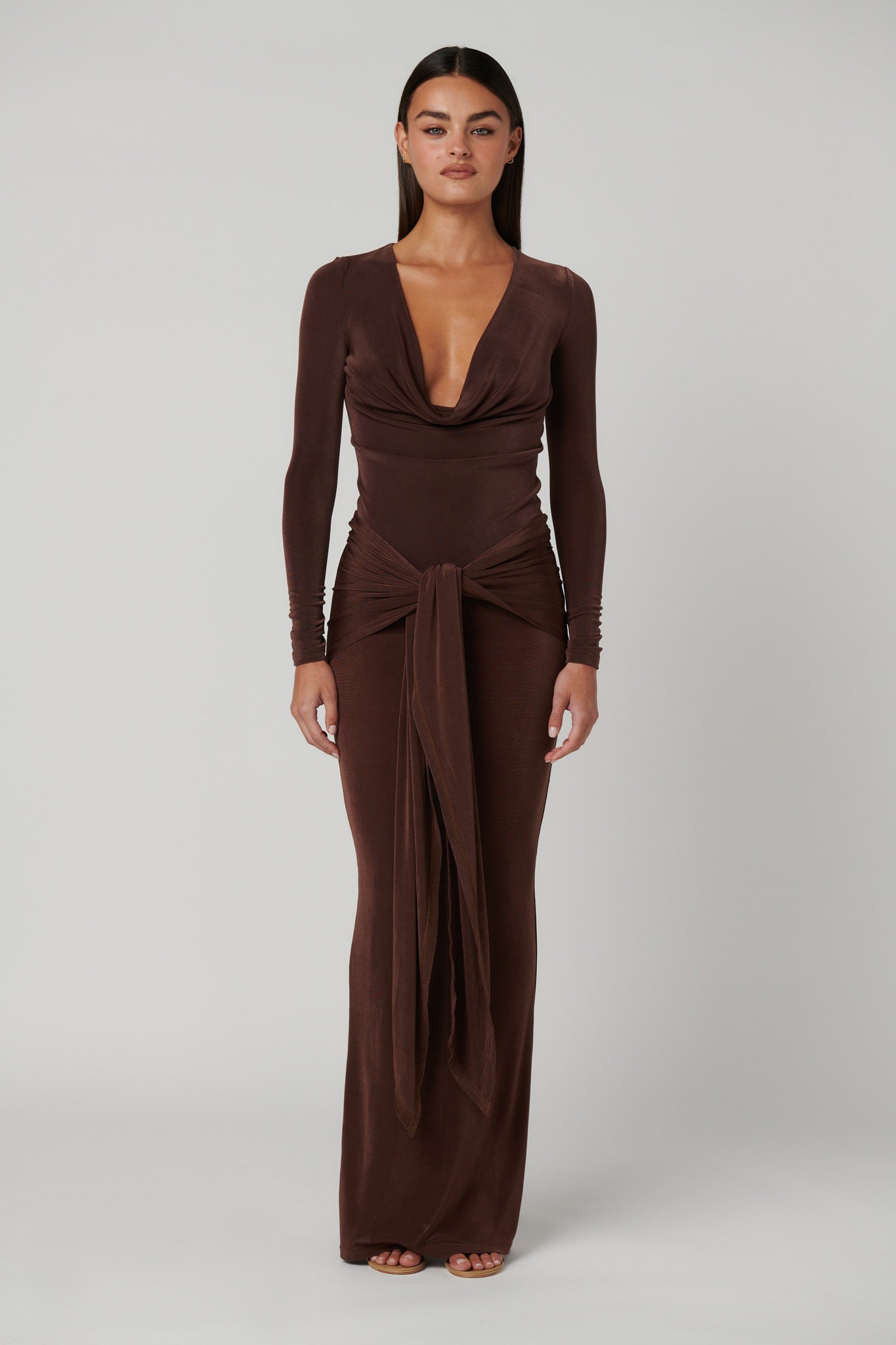 ARIES MAXI SKIRT - BRONZE