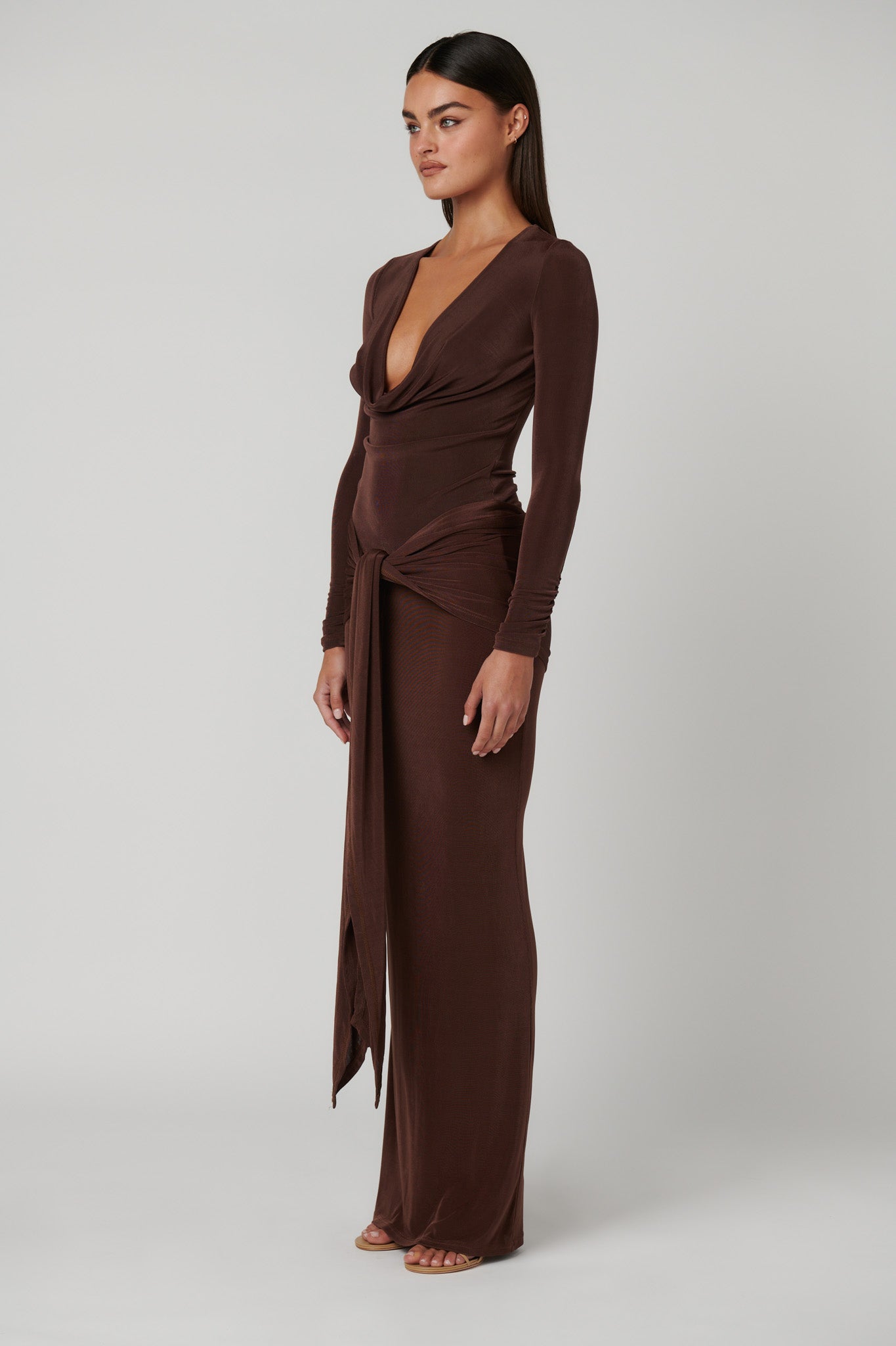 ARIES MAXI SKIRT - BRONZE