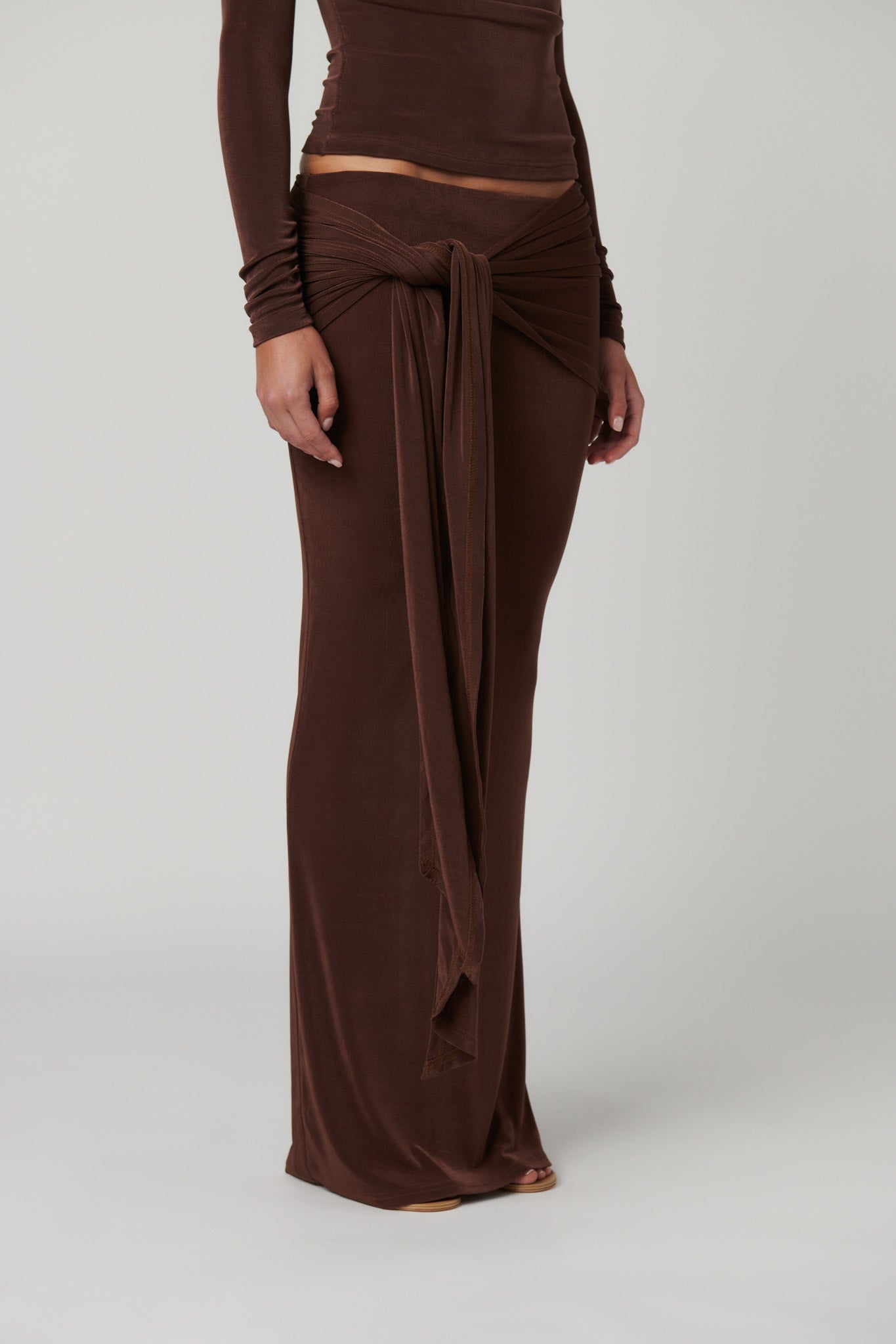 ARIES MAXI SKIRT - BRONZE