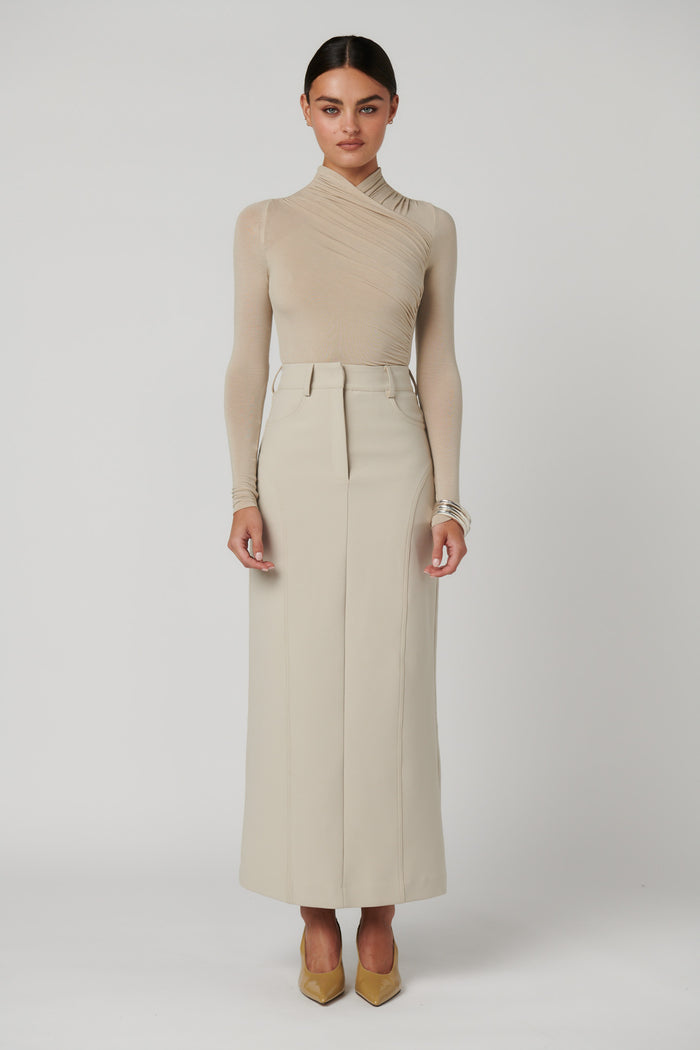 AMRITA BODYSUIT - ALMOND