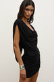 FLORA MINI DRESS - SHADOW